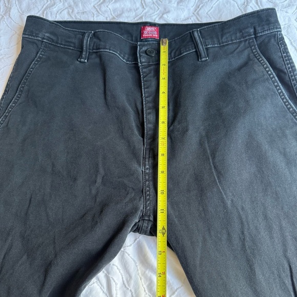 Levi's Black Chinos W34 L34 Standard Taper Cotton Pants - Picture 4 of 10